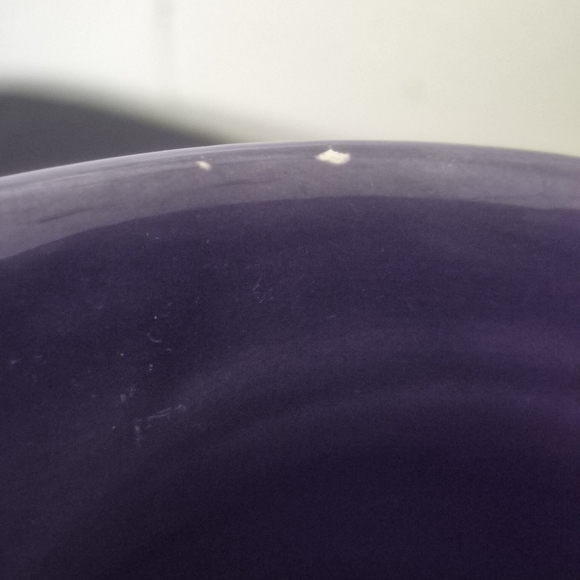 Hausenware Purple Ombre Ceramic Pitcher with Ridged Design - Picture 4 of 8